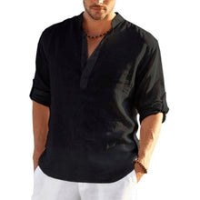 Load image into Gallery viewer, Men&#39;s Linen Long Sleeve Shirt
