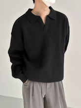 Load image into Gallery viewer, Old Money Polo Sweater
