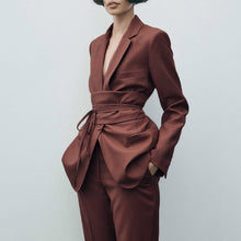 Load image into Gallery viewer, Two Pieces Set Pant Suits
